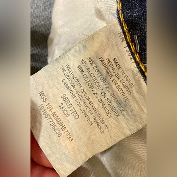 Wrangler Relaxed Boot Jeans Men’s 33”x30” RN130273 - Picture 6 of 6